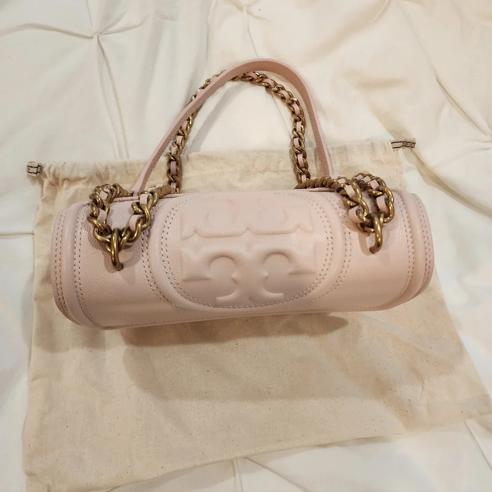 Tory Burch Pink Quilted Shoulder Bag with Gold Chain - BRAND NEW W TAG